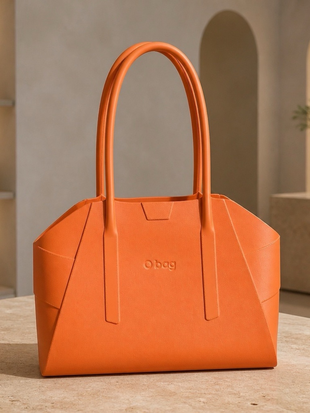 O bag Cognac colorEVA Tote Handbag  Laptop tote, Purse, Handbag,  Minimalist 1